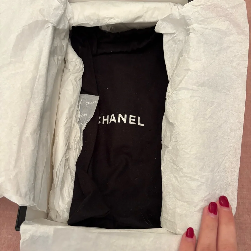 Pink Chanel mule slide sandals size 37 US 6.5 - Picture 5 of 11